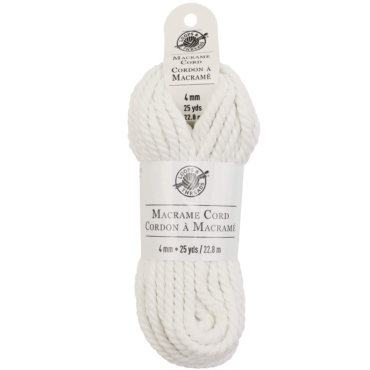 12 Pack: Macramé Cotton Cord by Loops & Threads®, 25yd.